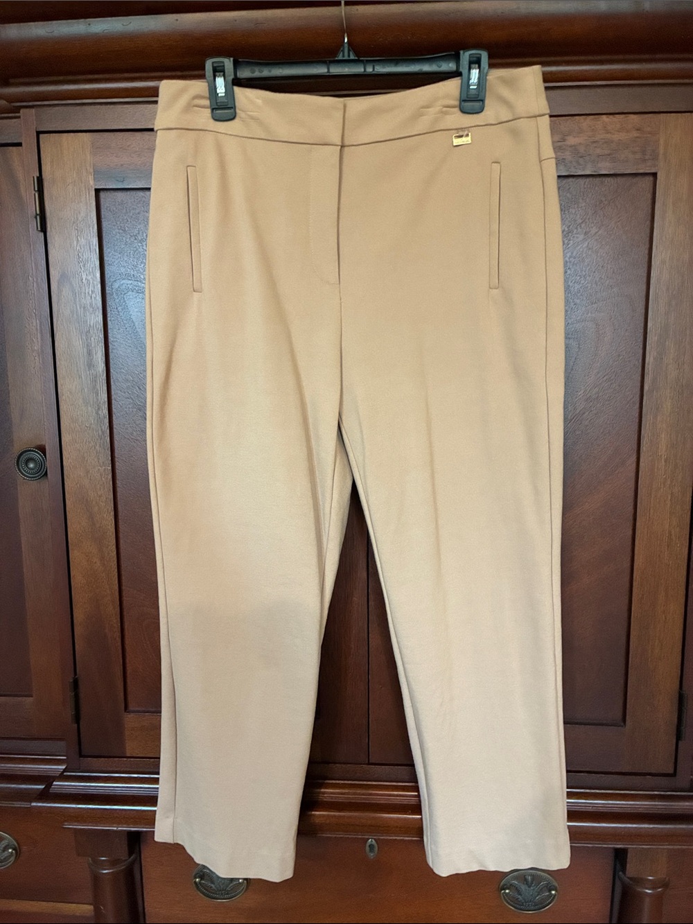 Nine West Women's Straight-Leg Pull-On Pants in Tan